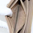 PRADA Ribbon Long Wallet Safiano leather Beige Gold Auth fm5266-10