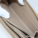 PRADA Ribbon Long Wallet Safiano leather Beige Gold Auth fm5266-11