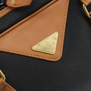SAINT LAURENT Hand Bag PVC Canvas Black Gold Auth fm5269-17
