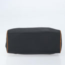 SAINT LAURENT Hand Bag PVC Canvas Black Gold Auth fm5269-5