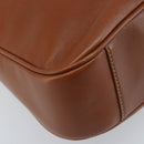 GUCCI Bamboo Hand Bag Leather Brown Gold Auth fm5270-14