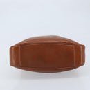 GUCCI Bamboo Hand Bag Leather Brown Gold Auth fm5270-5
