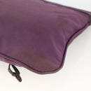 PRADA Shoulder Bag Nylon Purple Gold Auth fm5271-15