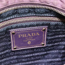 PRADA Shoulder Bag Nylon Purple Gold Auth fm5271-17