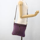 PRADA Shoulder Bag Nylon Purple Gold Auth fm5271-22