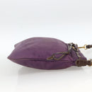 PRADA Shoulder Bag Nylon Purple Gold Auth fm5271-4