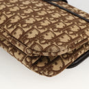 Christian Dior Trotter Canvas Shoulder Bag Beige Gold Auth fm5276-15