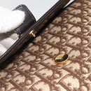 Christian Dior Trotter Canvas Shoulder Bag Beige Gold Auth fm5276-10