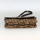 Christian Dior Trotter Canvas Shoulder Bag Beige Gold Auth fm5276-5