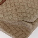 CELINE Macadam Canvas Tote Bag PVC Beige Gold Auth fm5278-14