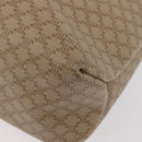 CELINE Macadam Canvas Tote Bag PVC Beige Gold Auth fm5278-16
