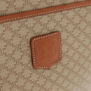 CELINE Macadam Canvas Tote Bag PVC Beige Gold Auth fm5278-17