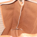 CELINE Macadam Canvas Tote Bag PVC Beige Gold Auth fm5278-19