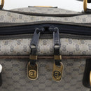 GUCCI Micro GG Supreme Hand Bag PVC Navy Gold 002 39 4330 Auth fm5279-10