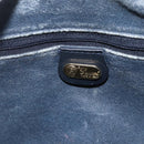 GUCCI Micro GG Supreme Hand Bag PVC Navy Gold 002 39 4330 Auth fm5279-17