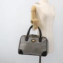 GUCCI Micro GG Supreme Hand Bag PVC Navy Gold 002 39 4330 Auth fm5279-24