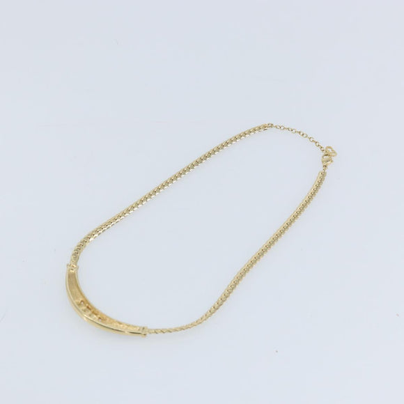 Christian Dior Necklace metal Gold Auth fm5301