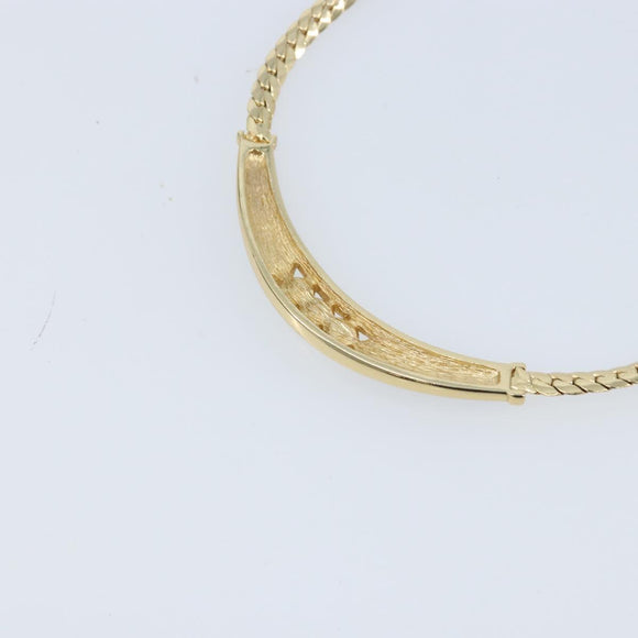 Christian Dior Necklace metal Gold Auth fm5301