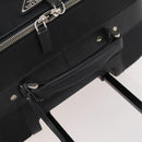 PRADA Carry Case Trunk Nylon Black Silver Auth fm5302-9