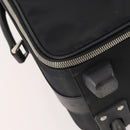 PRADA Carry Case Trunk Nylon Black Silver Auth fm5302-18