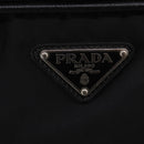 PRADA Carry Case Trunk Nylon Black Silver Auth fm5302-23