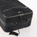 PRADA Carry Case Trunk Nylon Black Silver Auth fm5302-7