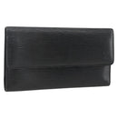 LOUIS VUITTON Epi Porte Tresor Long Wallet Black M63382 LV Auth fm5305-1