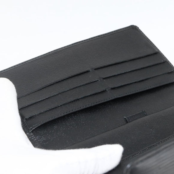 LOUIS VUITTON Epi Porte Tresor Long Wallet Black M63382 LV Auth fm5305