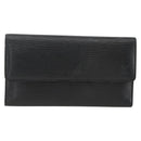 LOUIS VUITTON Epi Porte Tresor Long Wallet Black M63382 LV Auth fm5305-13