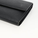 LOUIS VUITTON Epi Porte Tresor Long Wallet Black M63382 LV Auth fm5305-7