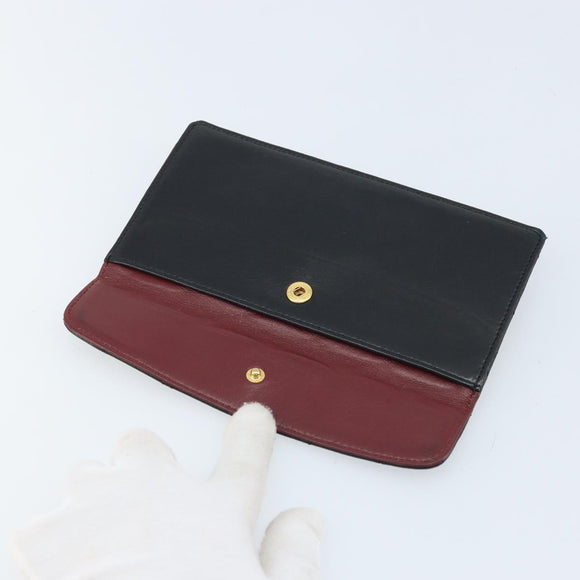 CHANEL Matelasse Pouch Lamb Skin Black CC Auth fm5306