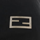 FENDI Tote Bag Nylon Black Silver Auth fm5308-10