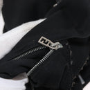 FENDI Tote Bag Nylon Black Silver Auth fm5308-20