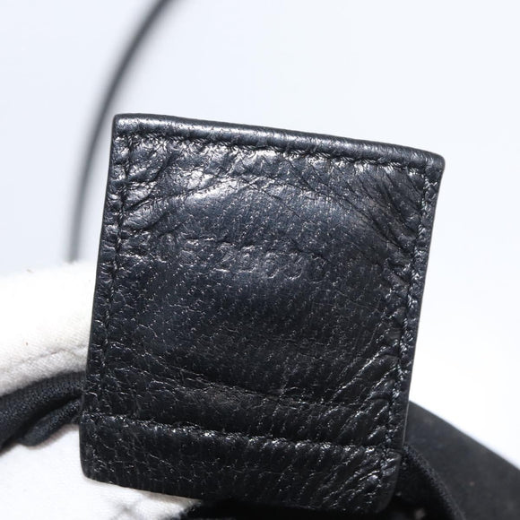 FENDI Tote Bag Nylon Black Silver Auth fm5308