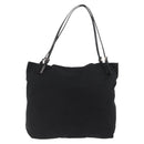 FENDI Tote Bag Nylon Black Silver Auth fm5308-2