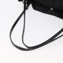 FENDI Tote Bag Nylon Black Silver Auth fm5308-7
