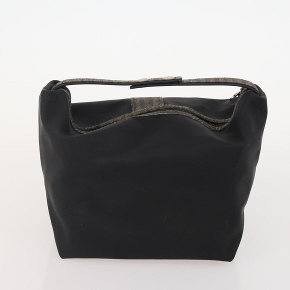 FENDI Pecan Canvas Zucchino Canvas Hand Bag 3 Set Brown Black Navy Auth fm5309