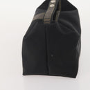 FENDI Pecan Canvas Zucchino Canvas Hand Bag 3 Set Brown Black Navy Auth fm5309-11