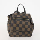 FENDI Pecan Canvas Zucchino Canvas Hand Bag 3 Set Brown Black Navy Auth fm5309-2