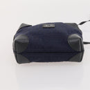 FENDI Pecan Canvas Zucchino Canvas Hand Bag 3 Set Brown Black Navy Auth fm5309-22