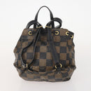 FENDI Pecan Canvas Zucchino Canvas Hand Bag 3 Set Brown Black Navy Auth fm5309-3