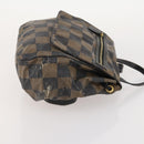 FENDI Pecan Canvas Zucchino Canvas Hand Bag 3 Set Brown Black Navy Auth fm5309-4
