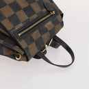 FENDI Pecan Canvas Zucchino Canvas Hand Bag 3 Set Brown Black Navy Auth fm5309-5