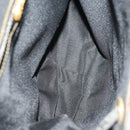 FENDI Pecan Canvas Zucchino Canvas Hand Bag 3 Set Brown Black Navy Auth fm5309-8