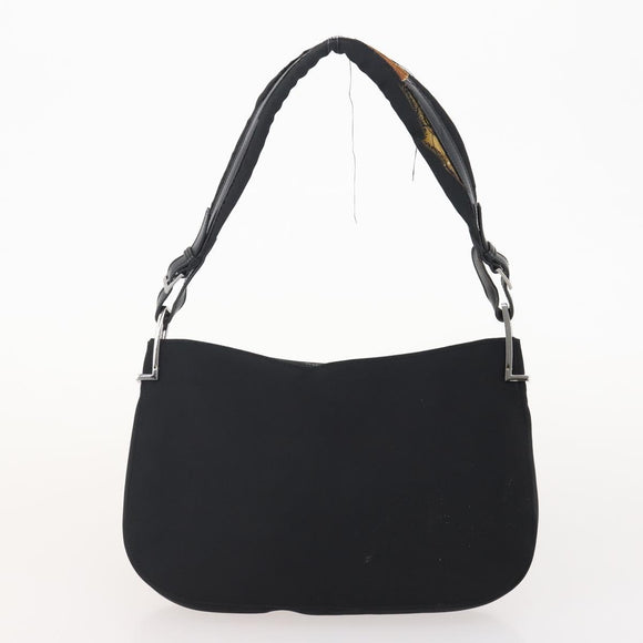 GUCCI GG Canvas Shoulder Bag Nylon Leather 3 Set Black Auth fm5310