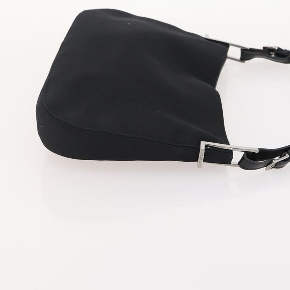 GUCCI GG Canvas Shoulder Bag Nylon Leather 3 Set Black Auth fm5310