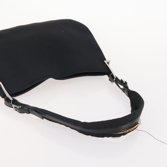 GUCCI GG Canvas Shoulder Bag Nylon Leather 3 Set Black Auth fm5310