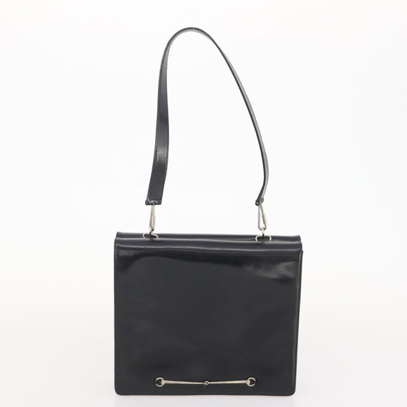 GUCCI GG Canvas Shoulder Bag Nylon Leather 3 Set Black Auth fm5310