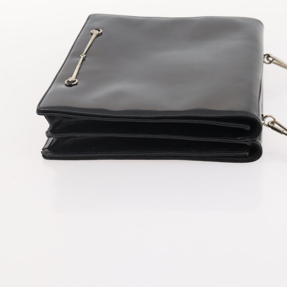 GUCCI GG Canvas Shoulder Bag Nylon Leather 3 Set Black Auth fm5310