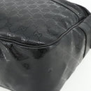 GUCCI GG implementation Shoulder Bag PVC Black Silver 211107 Auth fm5312A-10